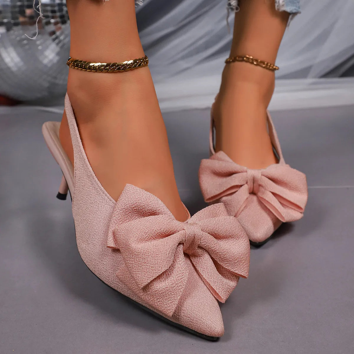 Paris Venturi — Slingback Pointed Toe Pumps Fashion Footwear, alternate view 5