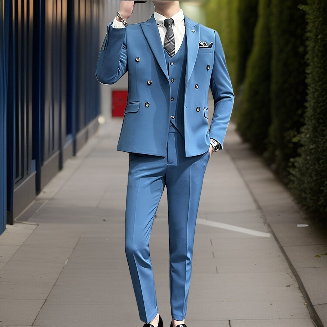 Alexandros™ — Luxury Business Suit 3-Piece Suit Set, alternate view 9