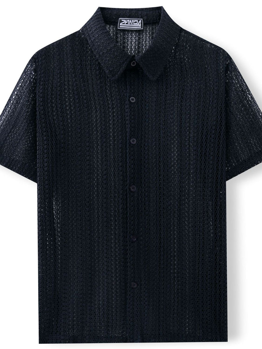 Men's Plus Size Button Down Short Sleeve Shirt - Opulent Empire