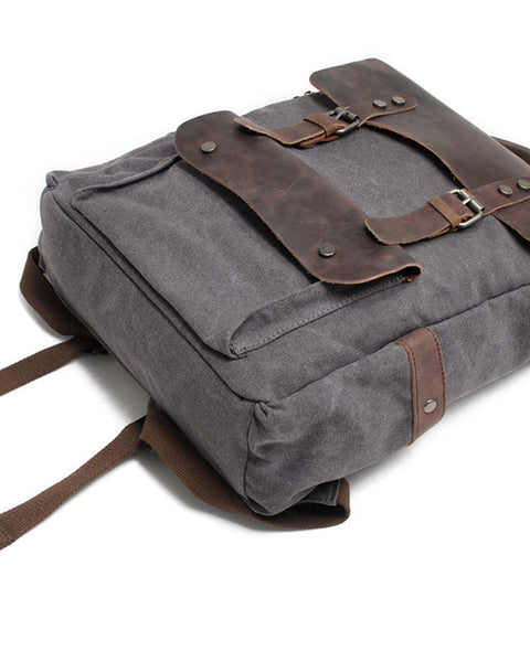 Vintage canvas backpack