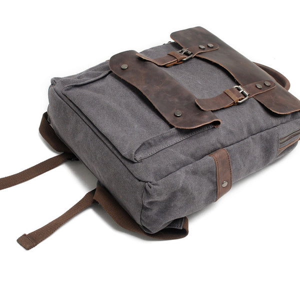 Vintage canvas backpack