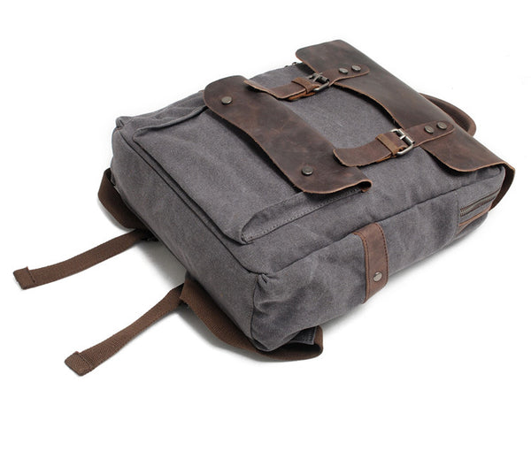 Vintage canvas backpack