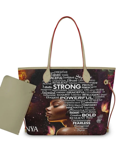 African Girls™ | Large Leather Tote Bags - Opulent Empire
