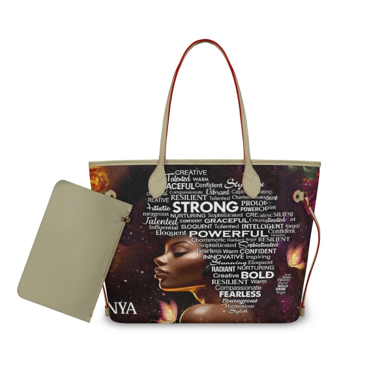 African Girls™ — Large Leather Tote Bags, alternate view 12