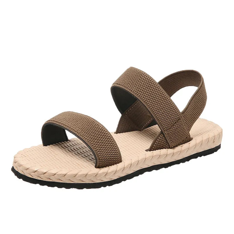 Indigo Saint-Clair — Open Toe Flat Sandals Fashion Footwear, alternate view 6