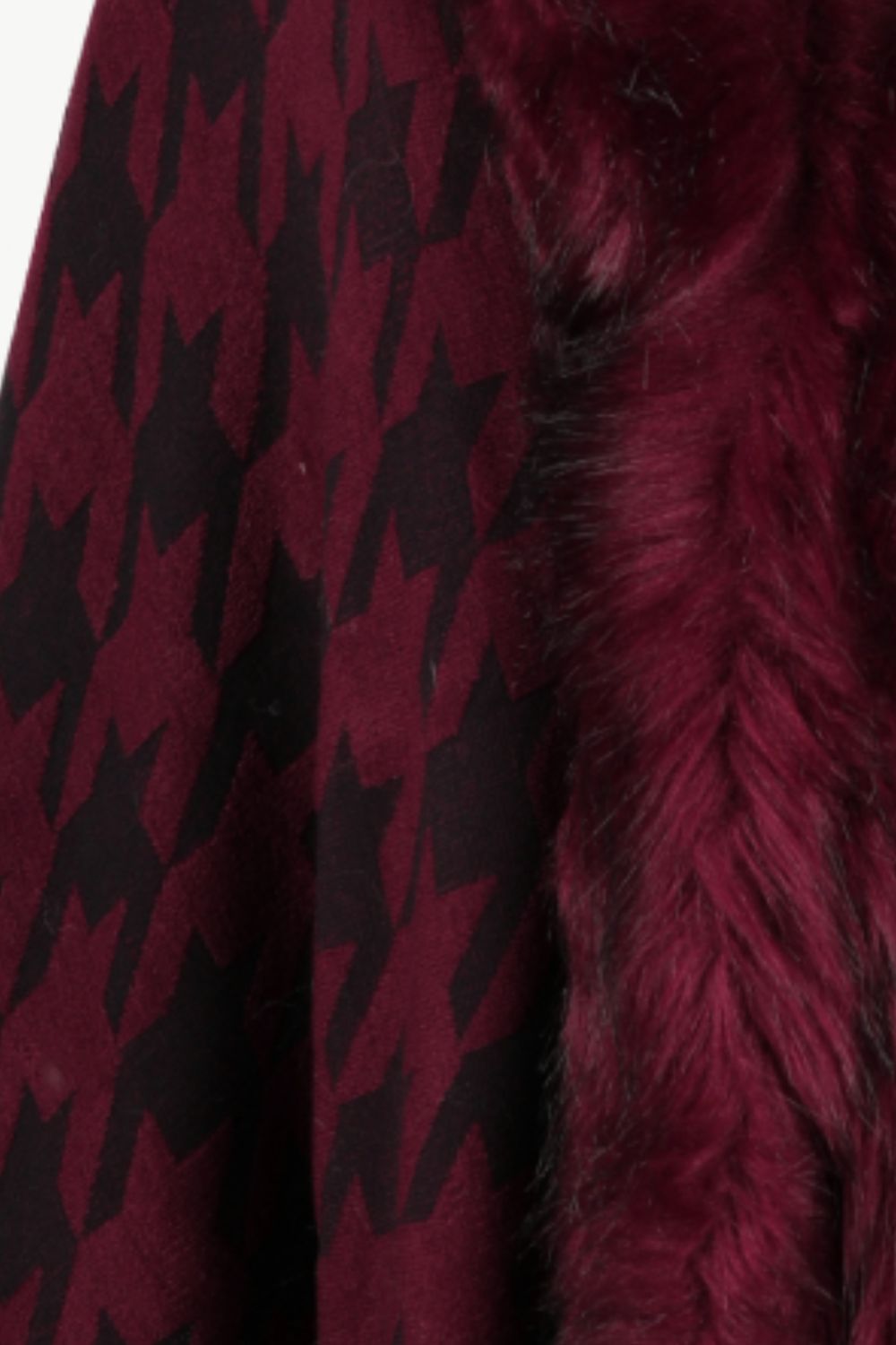 Jules Versailles — Houndstooth Fringe Hem Poncho, alternate view 20