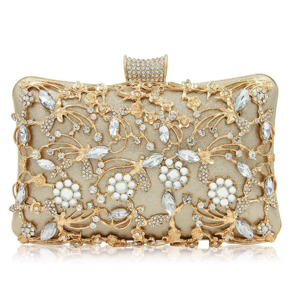 Hollow diamond cheongsam bag rhinestone bag clutch shoulder