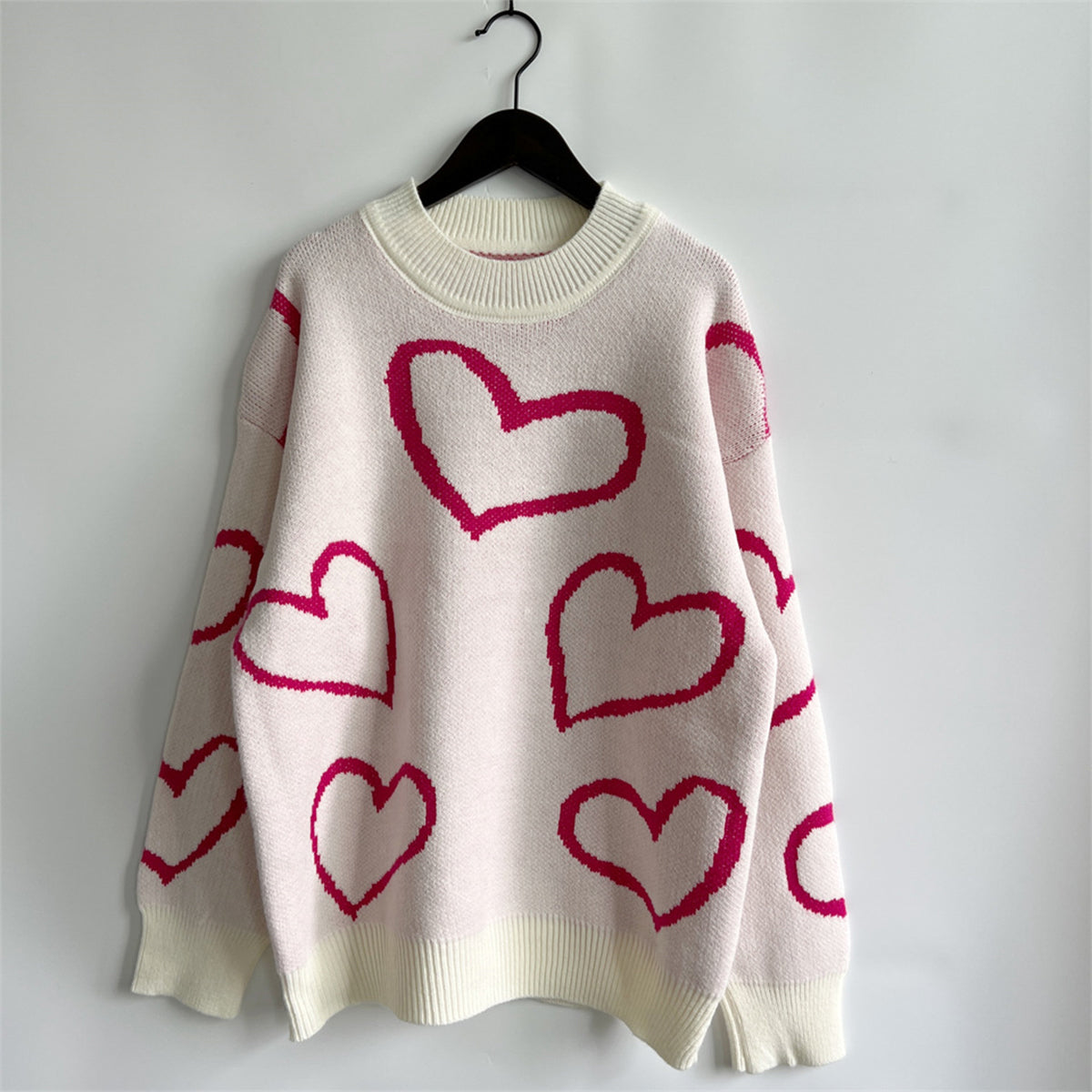 Nova Bellamy — Heart Pattern Long Sleeve Sweater, alternate view 7