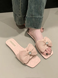 Onyx Sorrento — Bow-Knot Flat Sandals Fashion Footwear, alternate view 10