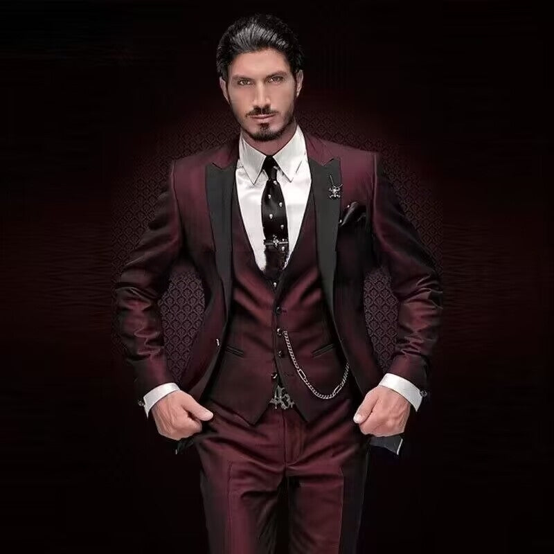 Men's Three-piece Suit Bridegroom Best Man Wedding Suit Men