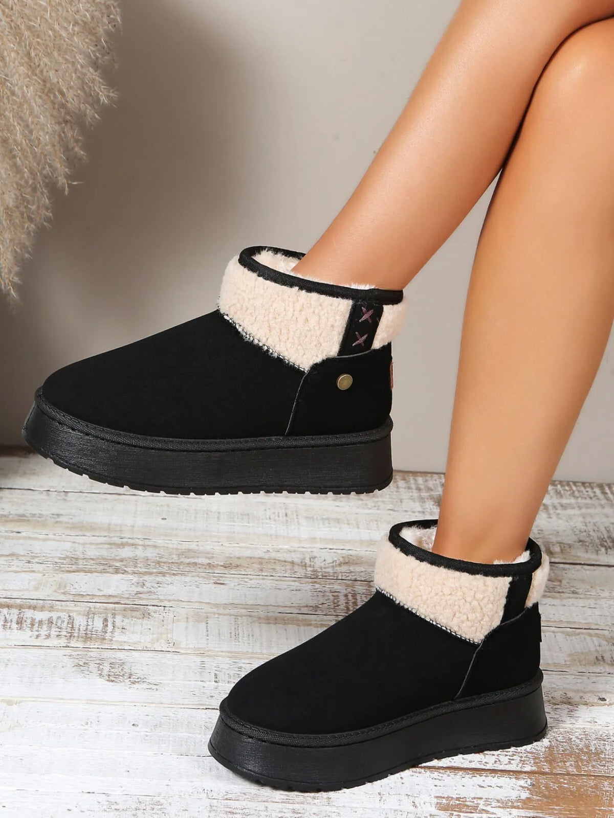 Zephyr Bellini — Platform Sherpa Lined Winter Boots Fashion Footwear, alternate view 3