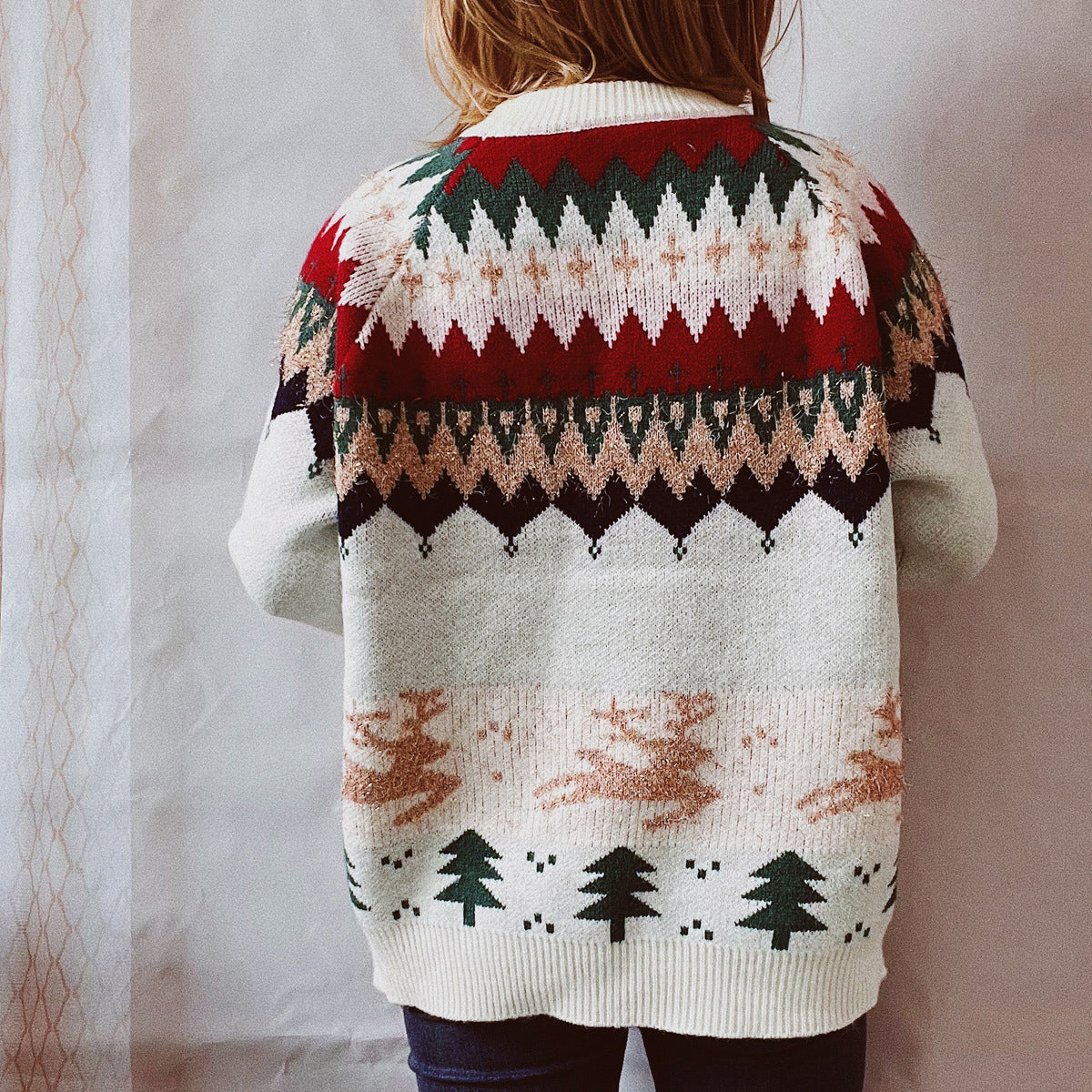 Rain Valmont — Christmas Element Long Sleeve Sweater, alternate view 2