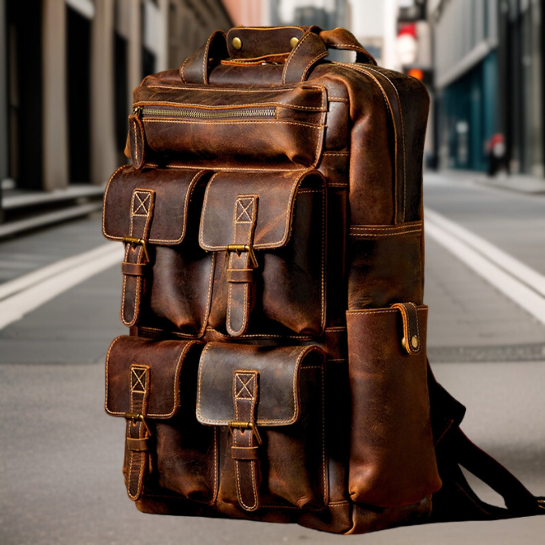 Lyonel™ — Award-Winning Retro Leather Bag, alternate view 2
