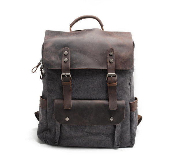 Vintage canvas backpack