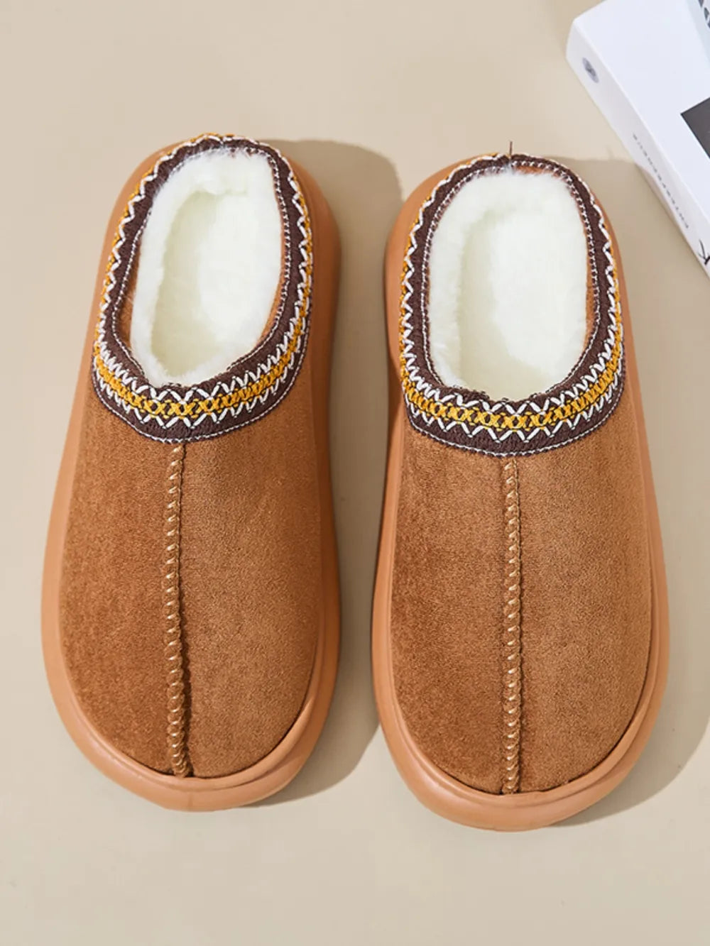 Emery Marino — Faux Fur Suede Platform Slippers Fashion Footwear, alternate view 8