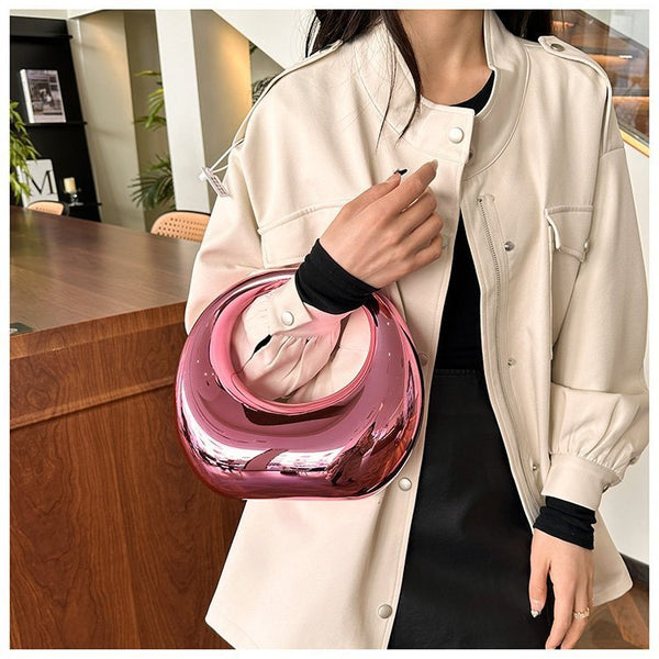 Acrylic Handbag Moon Dinner Bag Crossbody