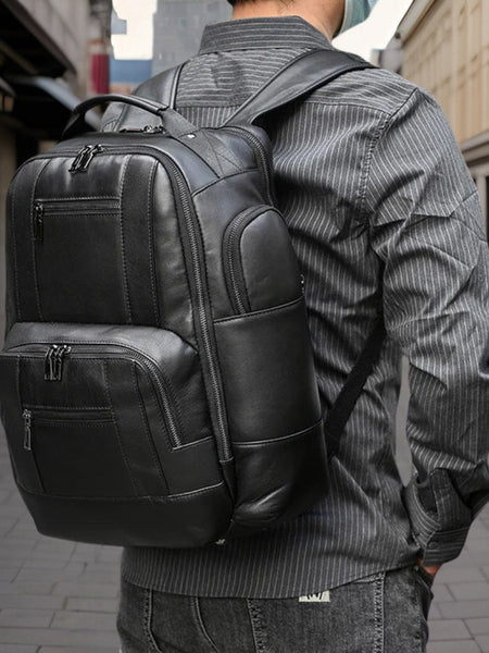Oskar™ | Premium Retro Leather Backpack