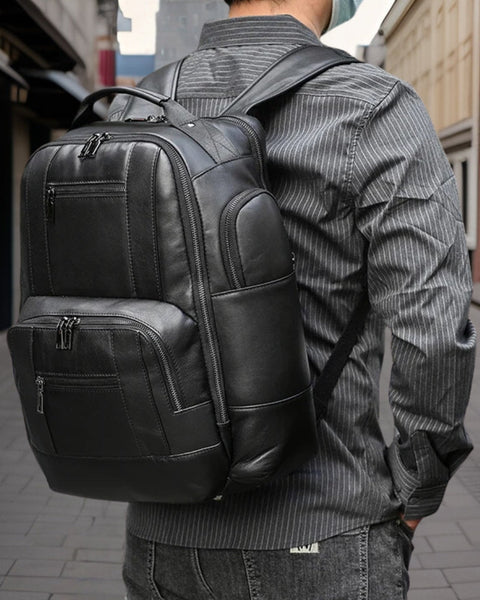 Oskar™ | Premium Retro Leather Backpack