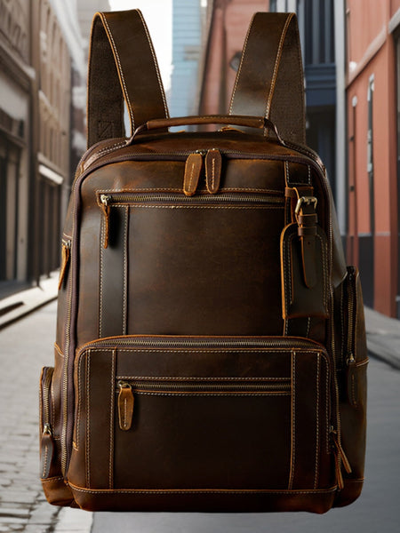 Lawrence™ | Premium Handmade Leather Backpack