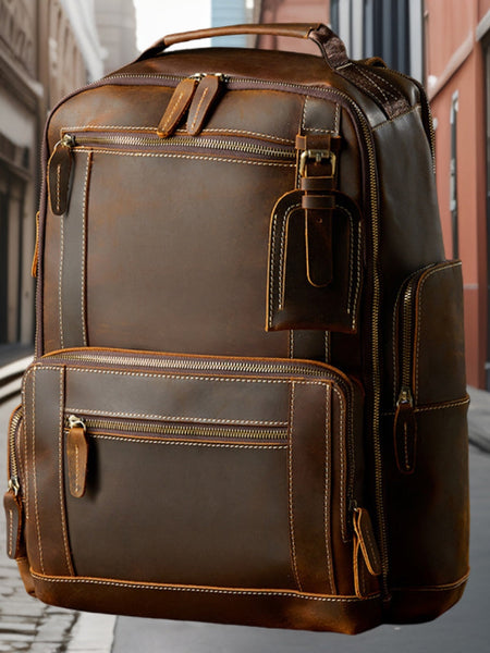 Lawrence™ | Premium Handmade Leather Backpack