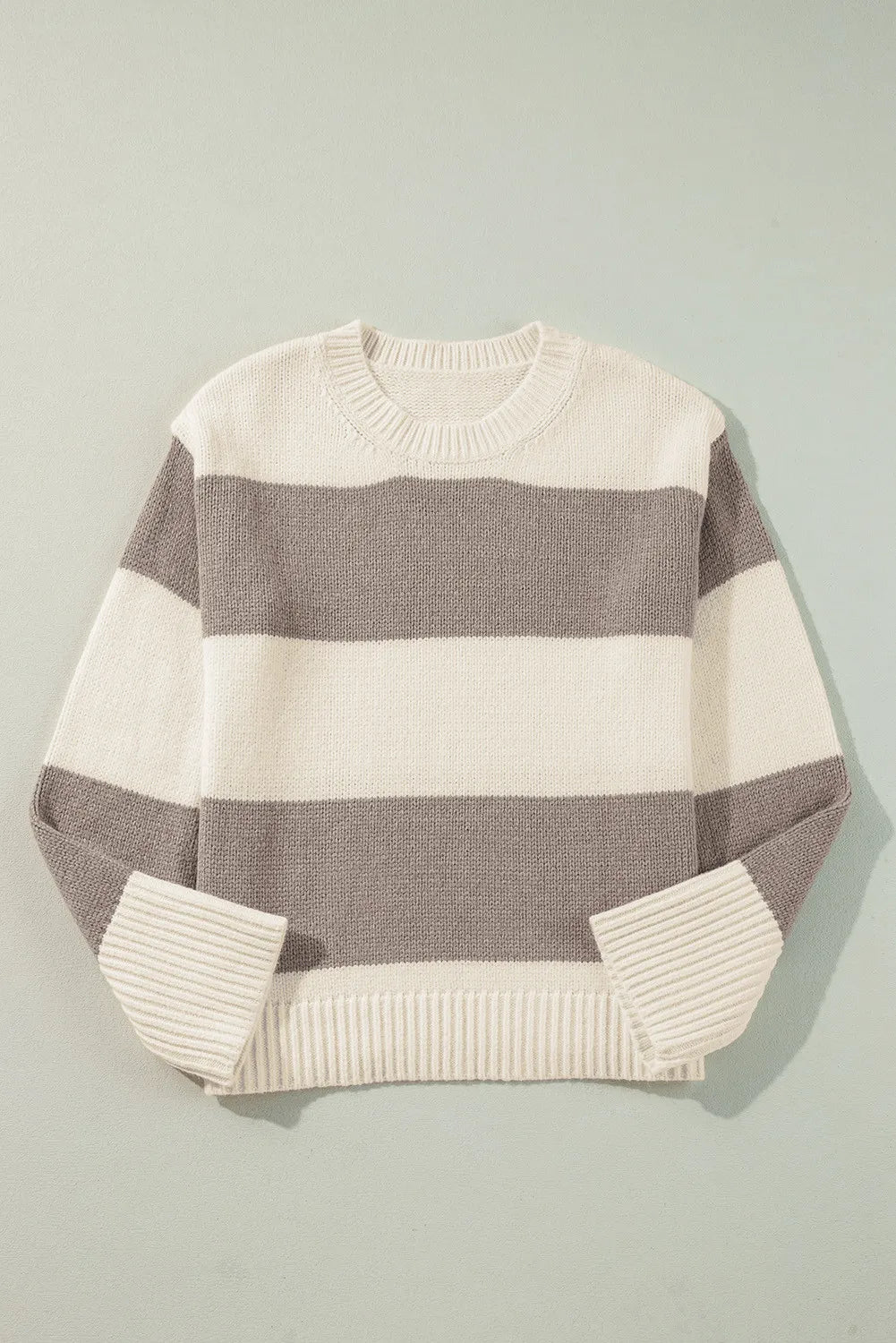 Marlowe Fontaine — Color Block Round Neck Sweater, alternate view 8