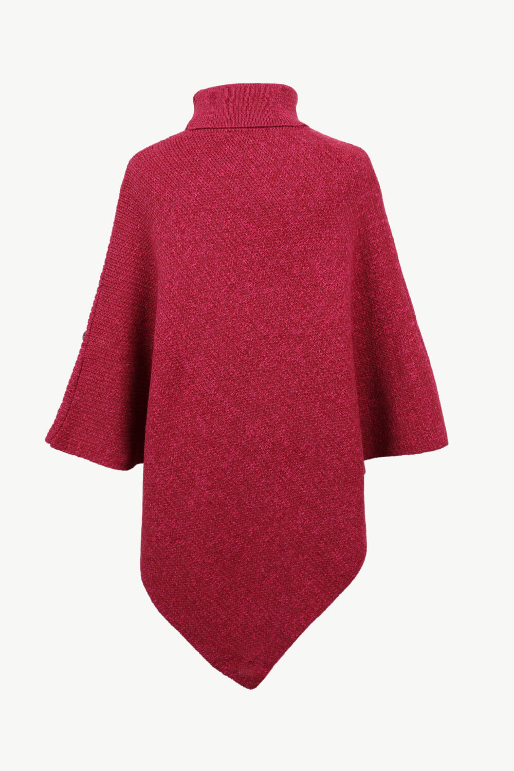 Onyx Versailles — Turtleneck Buttoned Poncho, alternate view 18