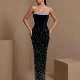 Nocturne Bellamy — Sparkly Rhinestone Strapless Bandage Dress, alternate view 4