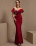 Luxuriöses rückenfreies Maxi-Bandage-Kleid mit Diamanten