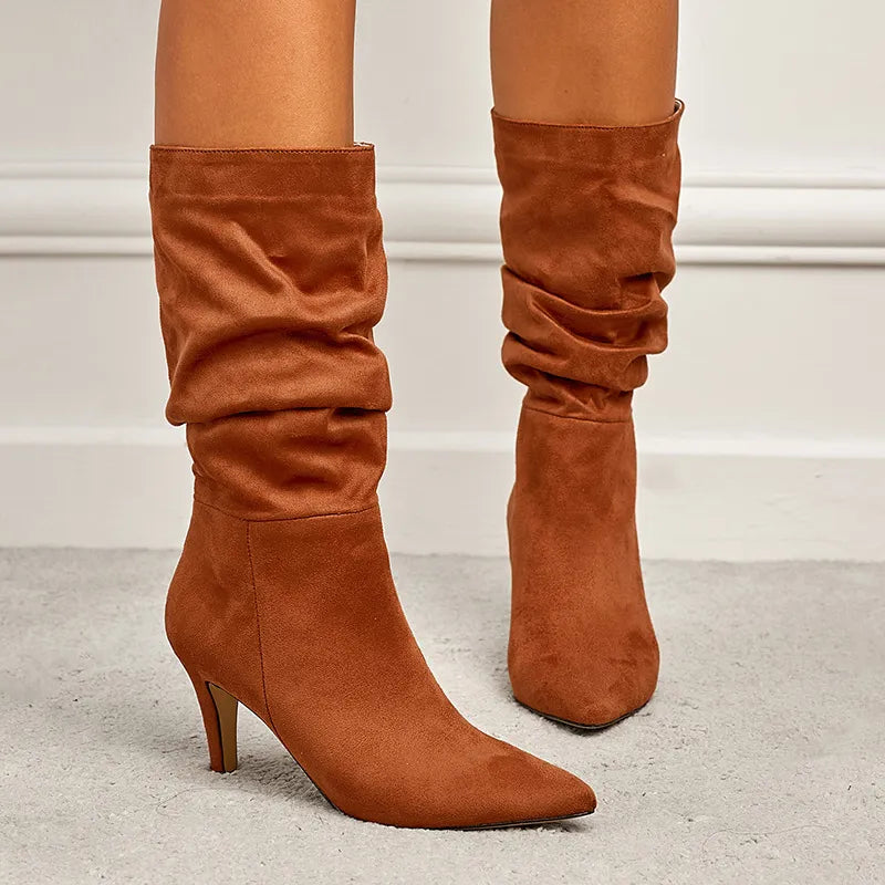 Emery Allegra — Point Toe Stiletto Boots Fashion Footwear, alternate view 4