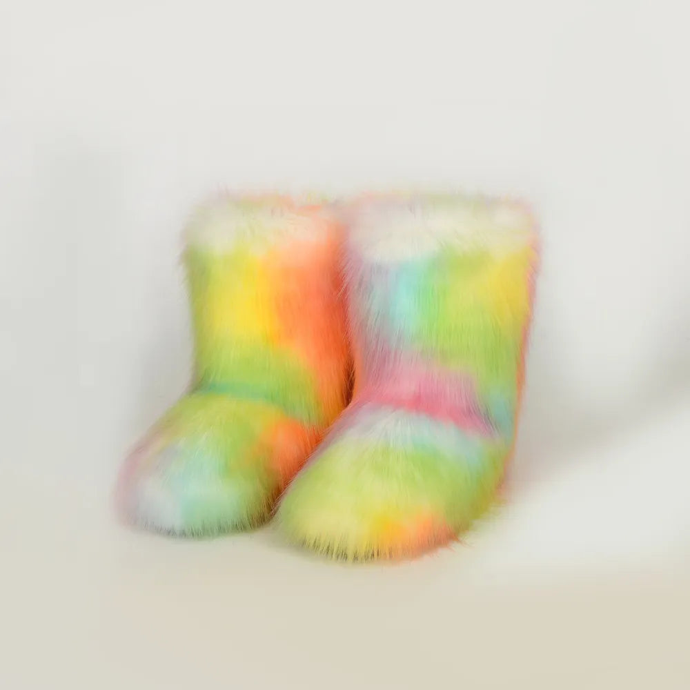 Cove Marino — Thermal Fuzzy Platform Boots Fashion Footwear, alternate view 3