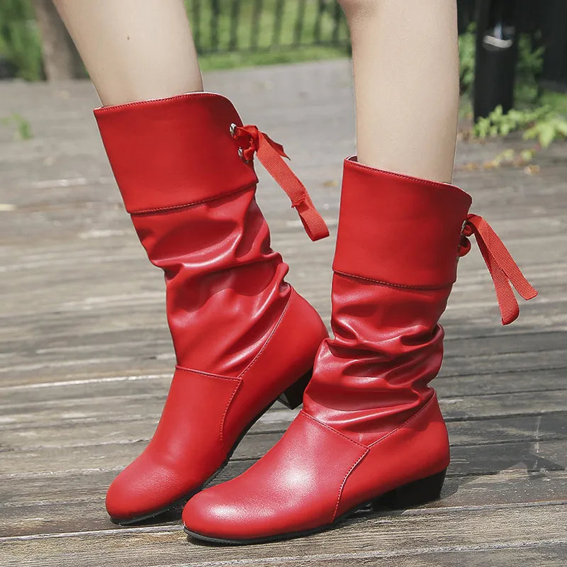 Monroe Allegra — Point Toe Block Heels Boots Fashion Footwear, alternate view 3