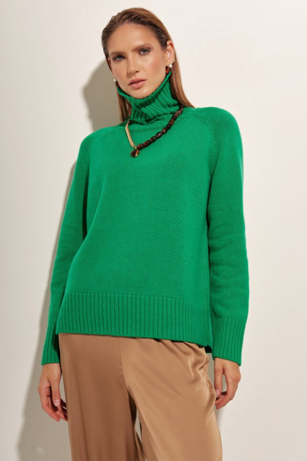 Indigo Moreau — Turtle Neck Raglan Sleeve Sweater, alternate view 22