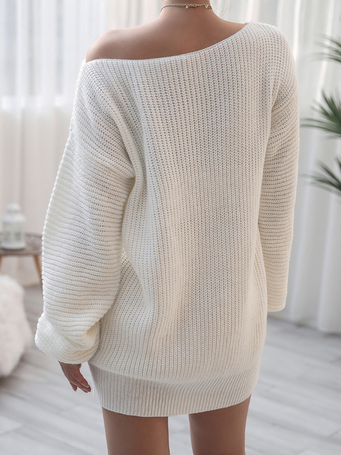 Noa Delacroix — Rib-Knit Mini Sweater Dress, alternate view 2