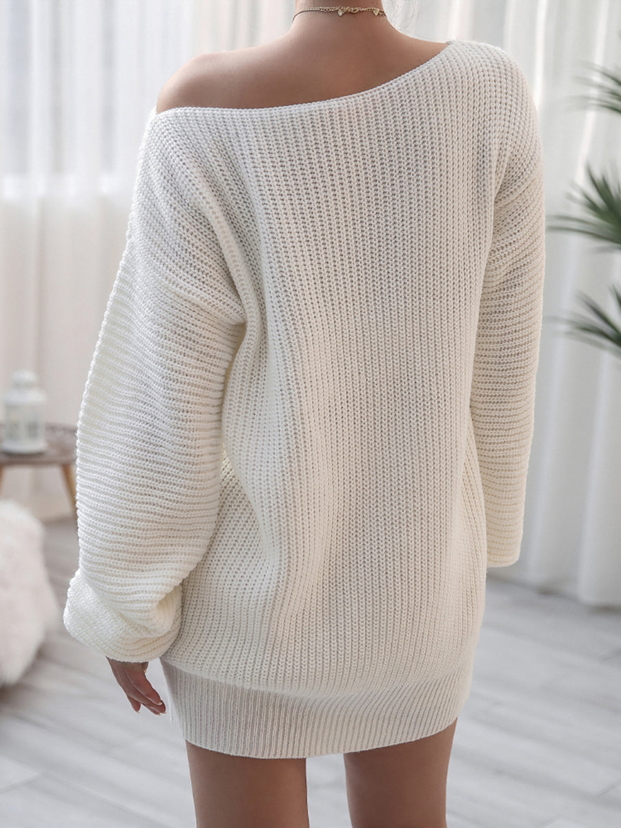 Noa Delacroix — Rib-Knit Mini Sweater Dress, alternate view 2