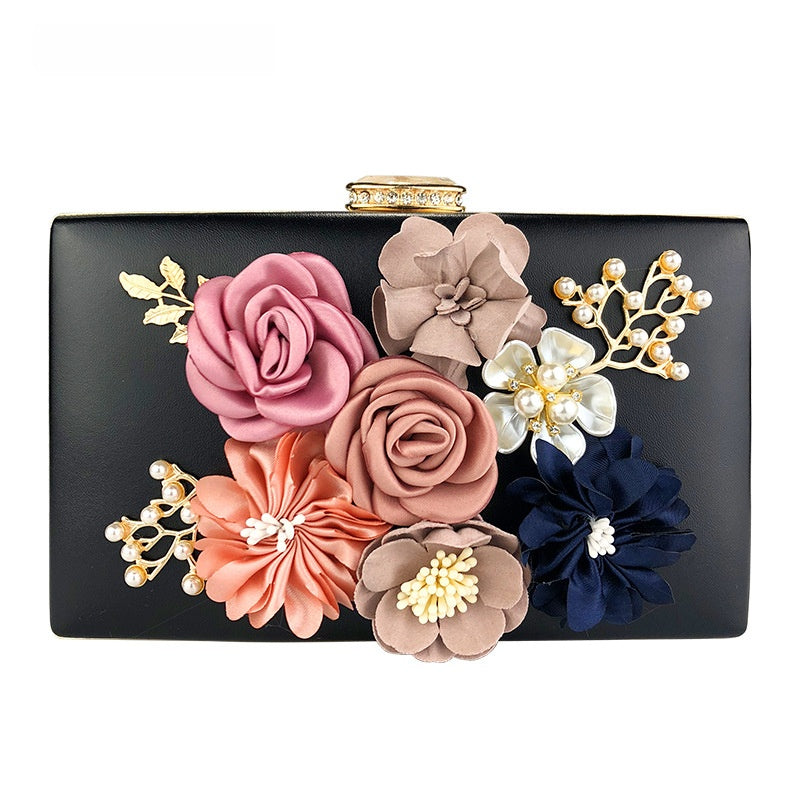 Juliet Evening Flower Clutch Bag - Elegant Floral Handbag