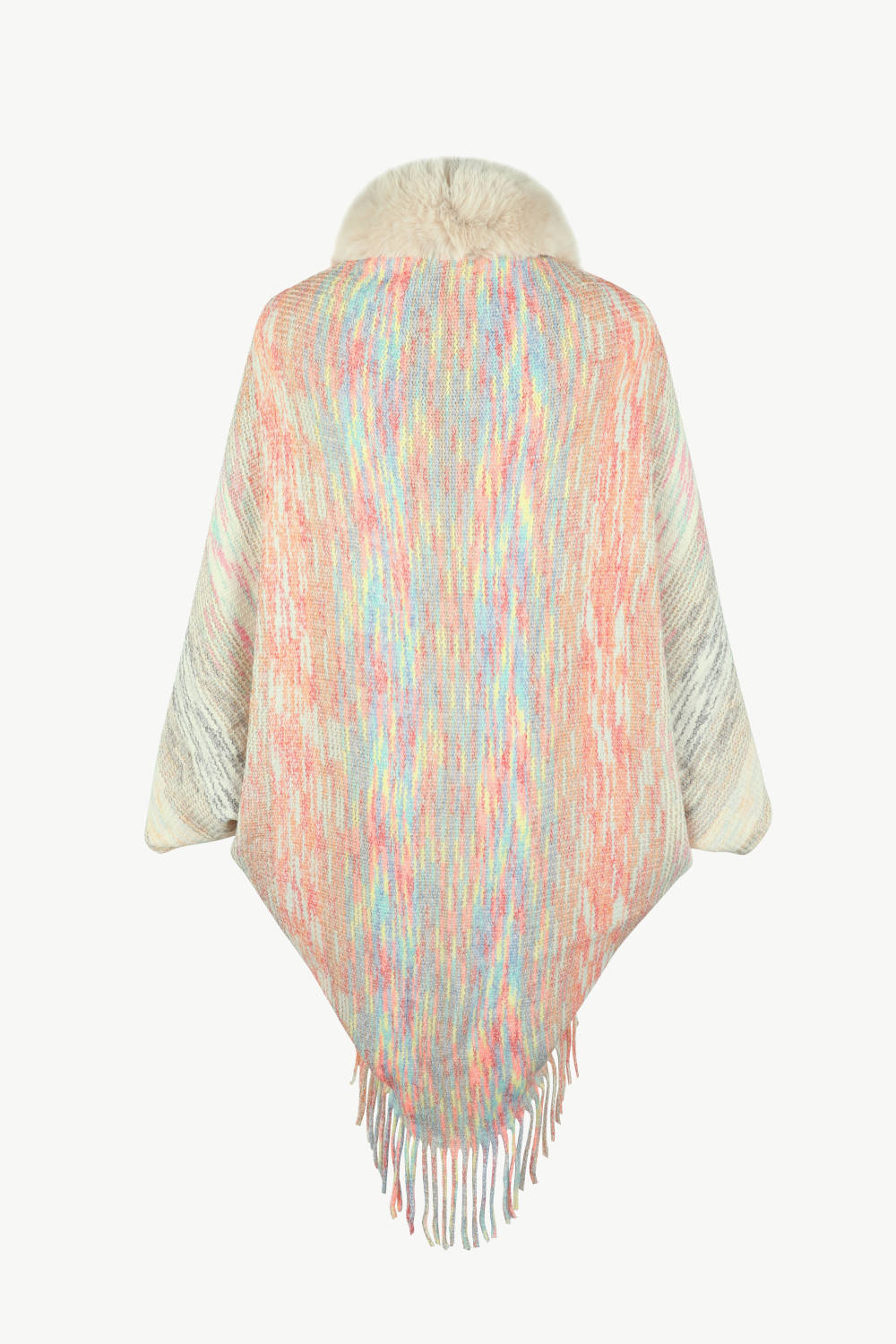 Arden Versailles — Open Front Fringe Hem Poncho, alternate view 8