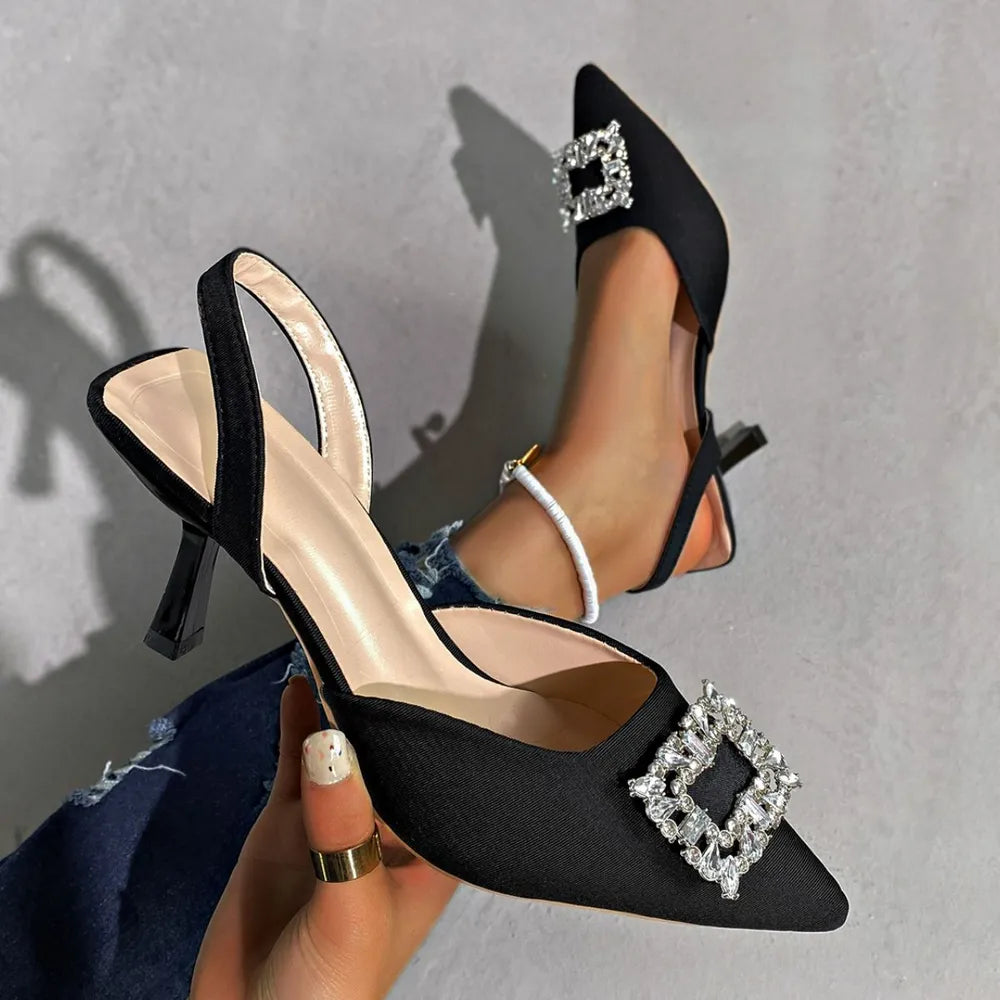 Ellis Sorrento — Point Toe Kitten Heels Pumps Fashion Footwear, alternate view 3