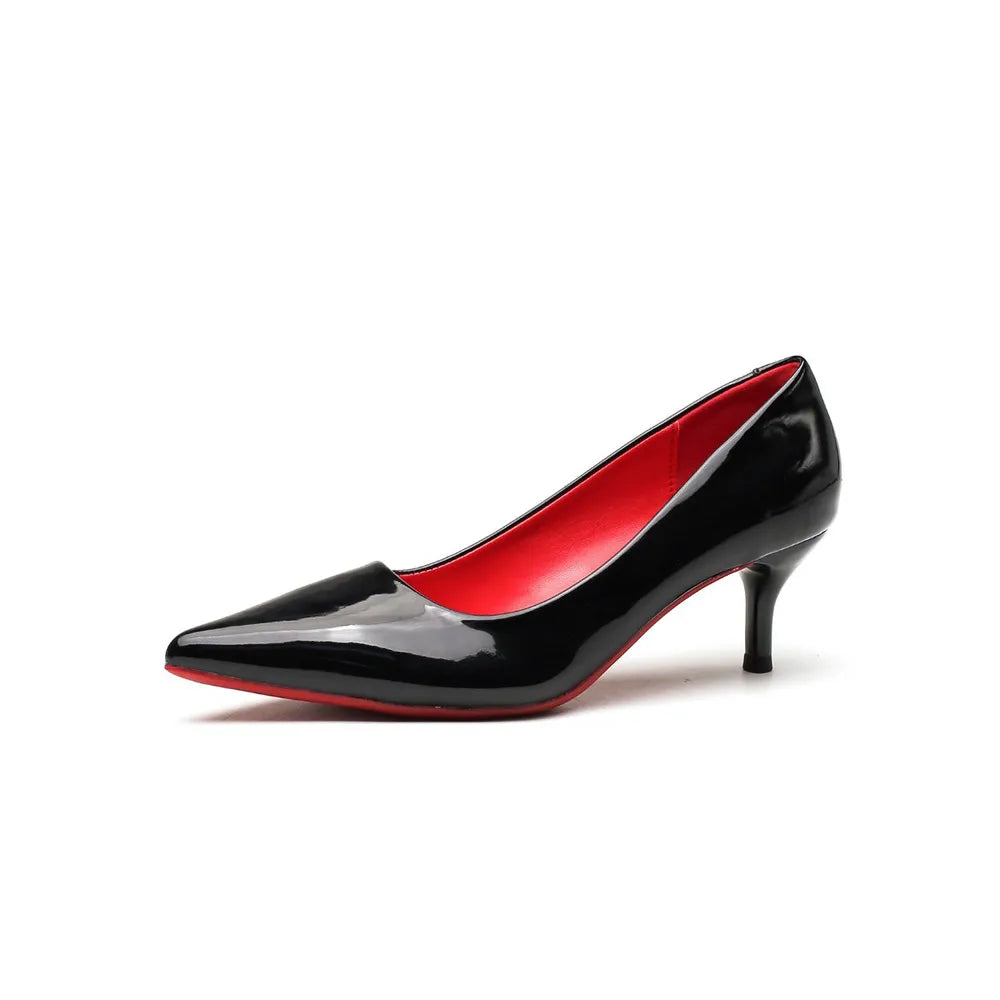 Fable Venturi — Point Toe Kitten Heels Pumps Fashion Footwear