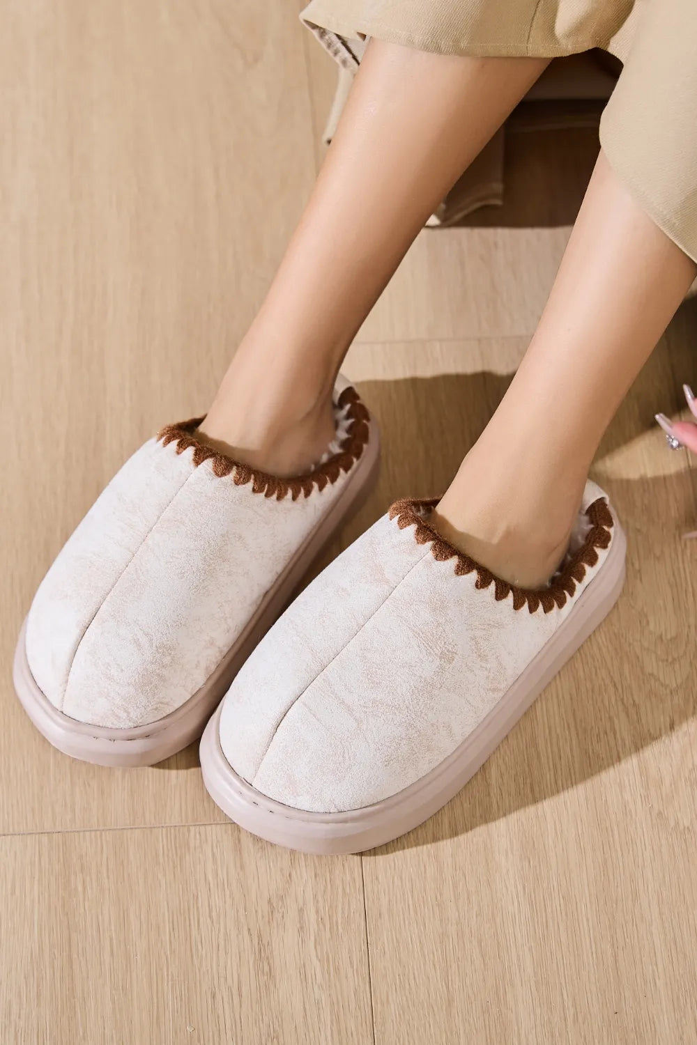 Winter Marino — Thermal Round Toe Platform Slippers Fashion Footwear, alternate view 8