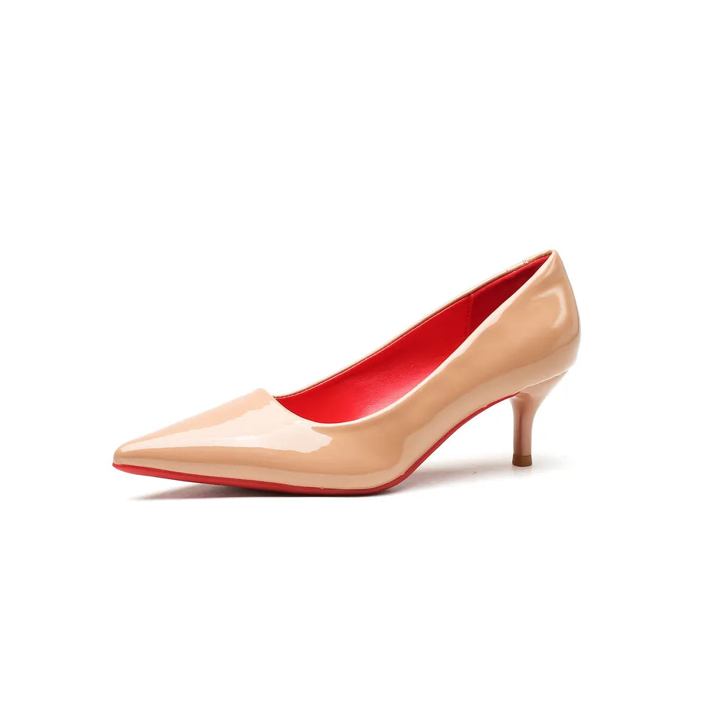 Fable Venturi — Point Toe Kitten Heels Pumps Fashion Footwear, alternate view 4