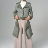 2in1 Mint Shearling Fur Overcoat-0