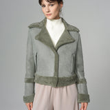 2in1 Mint Shearling Fur Overcoat-4