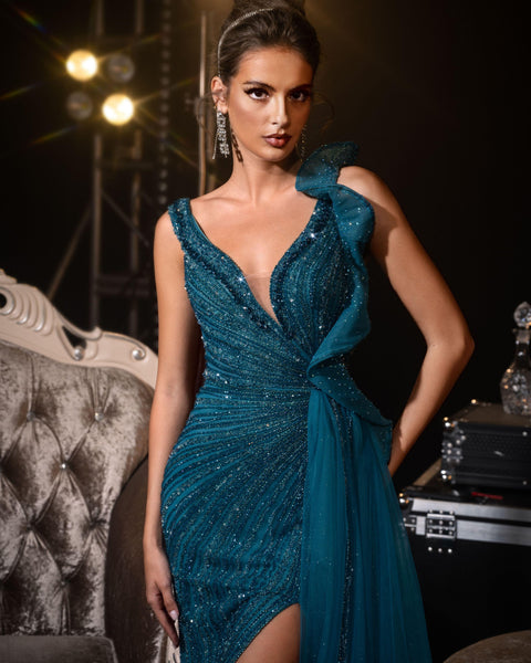 Evening Gown: Style HM148 - Opulent Empire