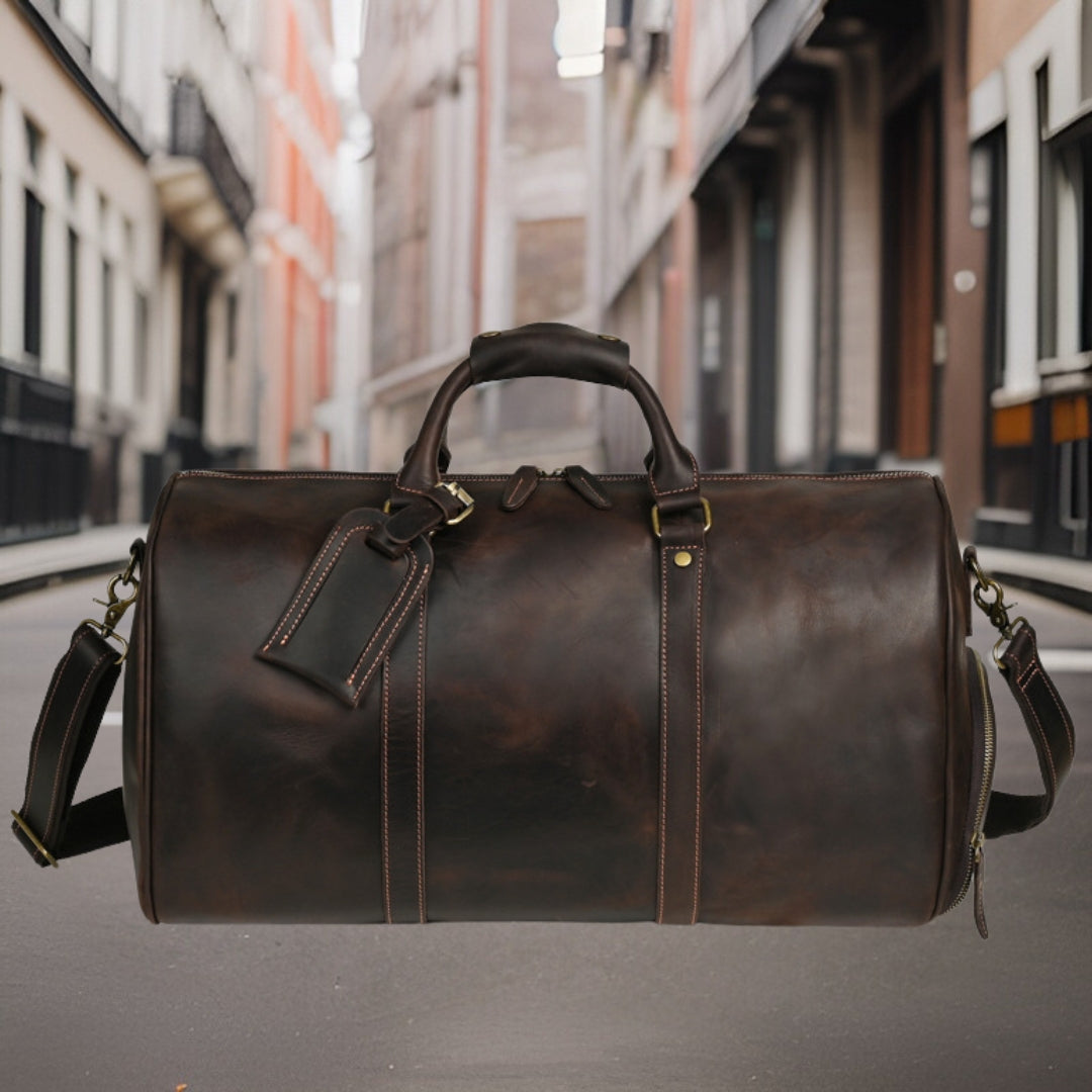 Craig™ — Premium Leather Satchel, alternate view 4