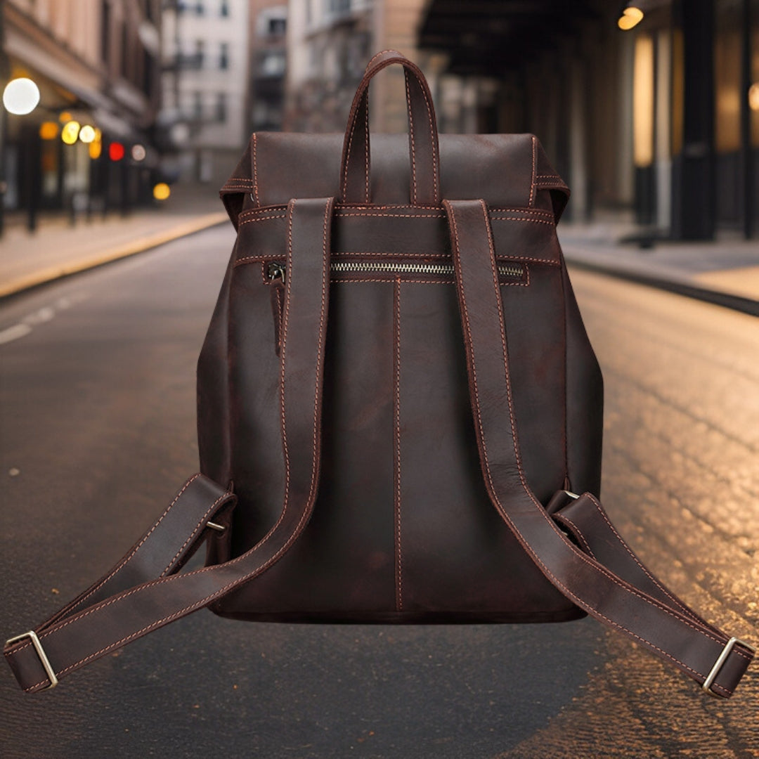 Peter™ — High-Quality Casual Leather Backpack Men's Statement Handbag, alternate view 3