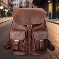 Peter™ — High-Quality Casual Leather Backpack Men's Statement Handbag