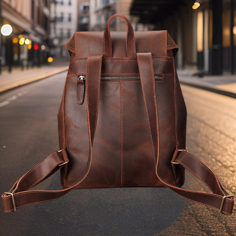 Peter™ — High-Quality Casual Leather Backpack Men's Statement Handbag, alternate view 2