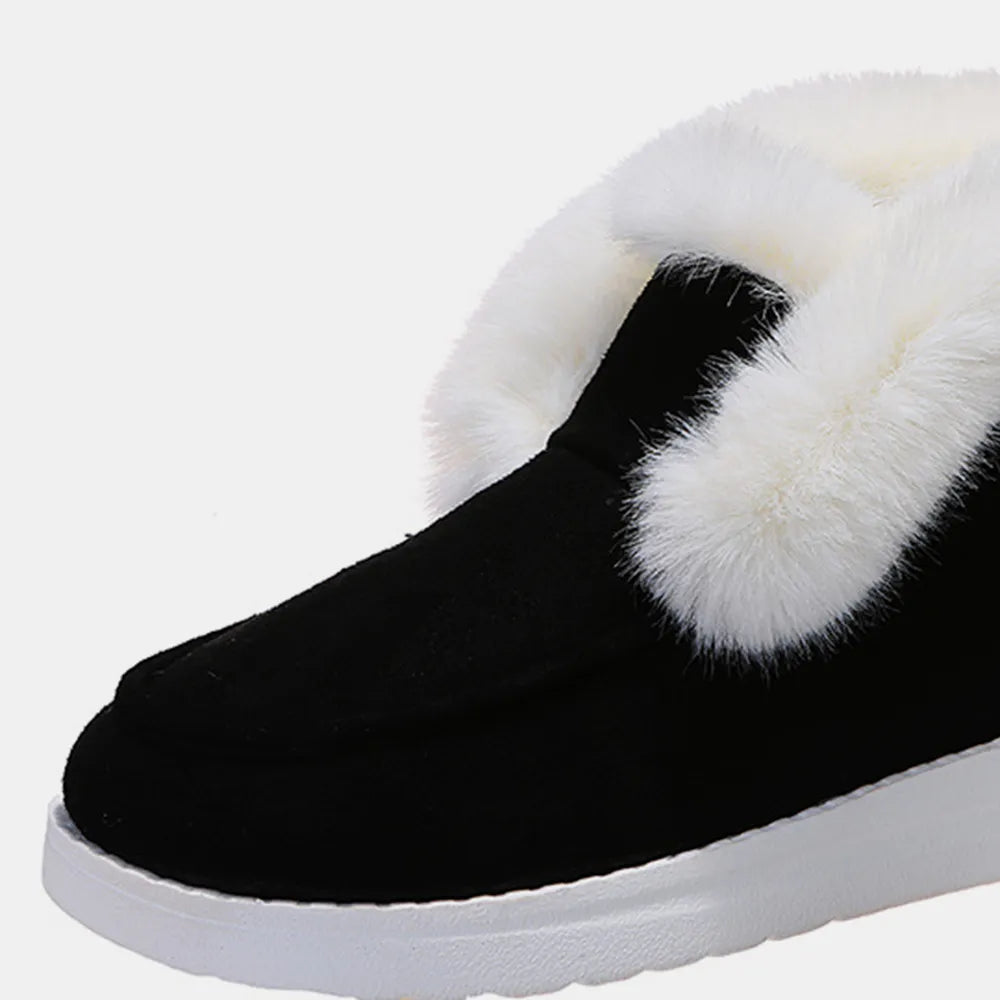 Paris Sorrento — Furry Suede Snow Boots Fashion Footwear, alternate view 4
