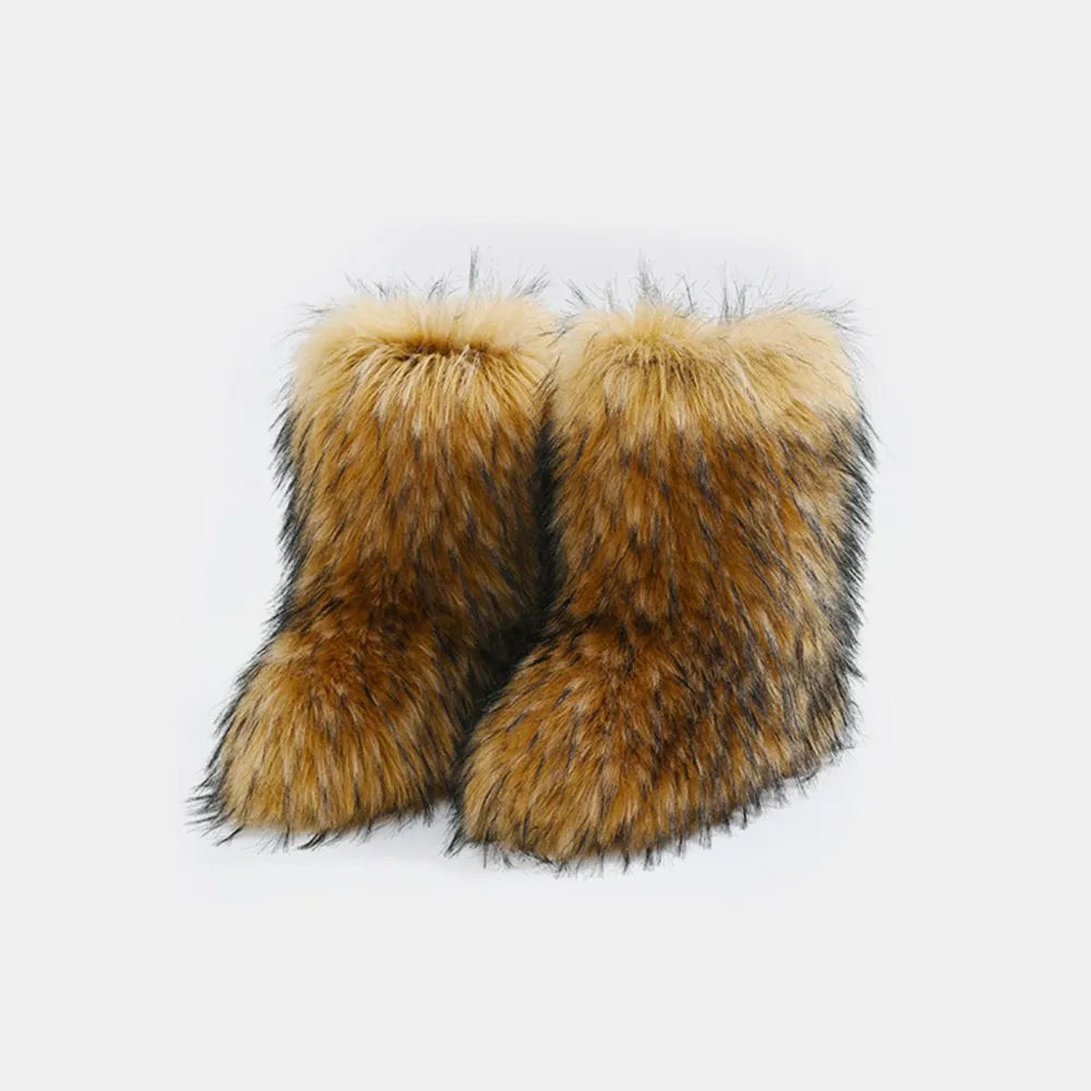 Cove Marino — Thermal Fuzzy Platform Boots Fashion Footwear, alternate view 2