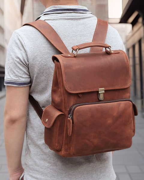 Billy™ | Fashionable Retro Leather Backpack